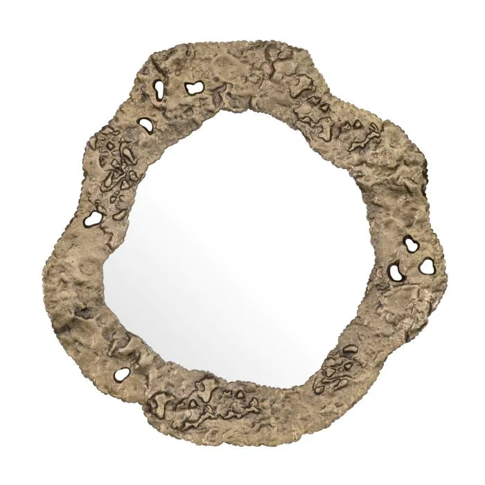 Mirror Foggia antique brass finish set of 2