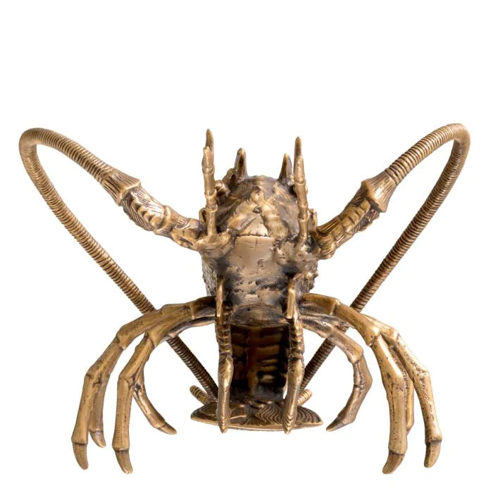 Object Lobster vintage brass finish