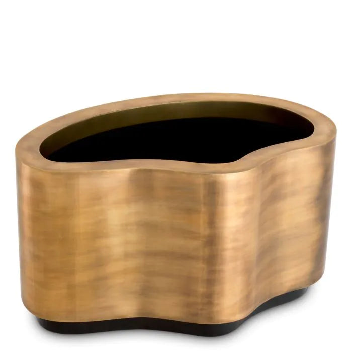 Planter Monza vintage brass finish