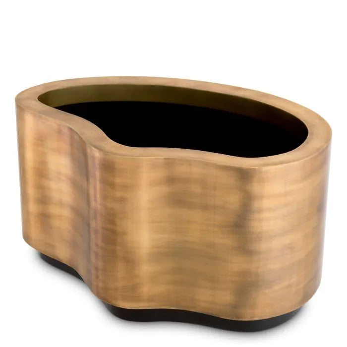 Planter Monza vintage brass finish