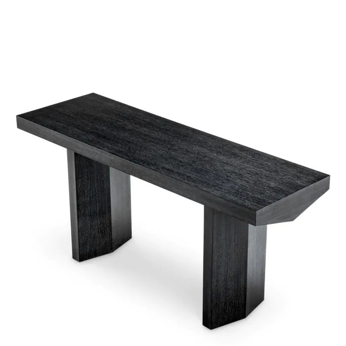 Console Table Tiburon charcoal grey oak veneer