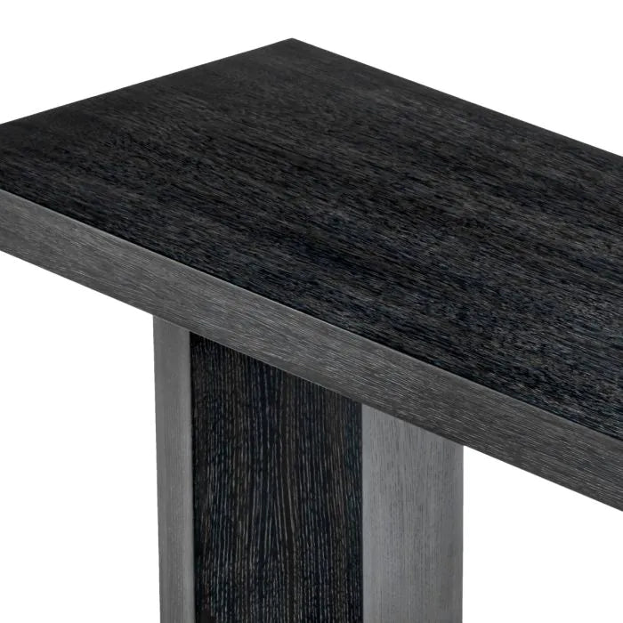 Console Table Tiburon charcoal grey oak veneer