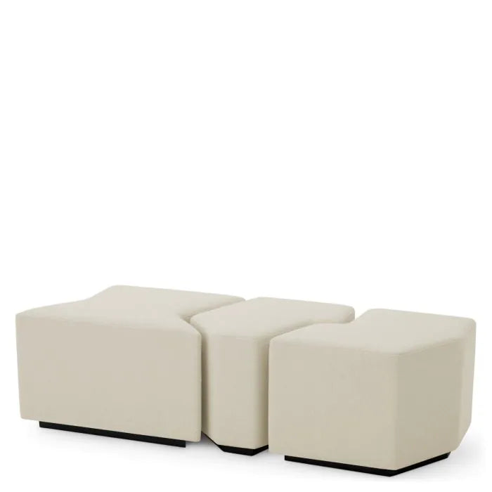 Stool Filbert rêve cream set of 3