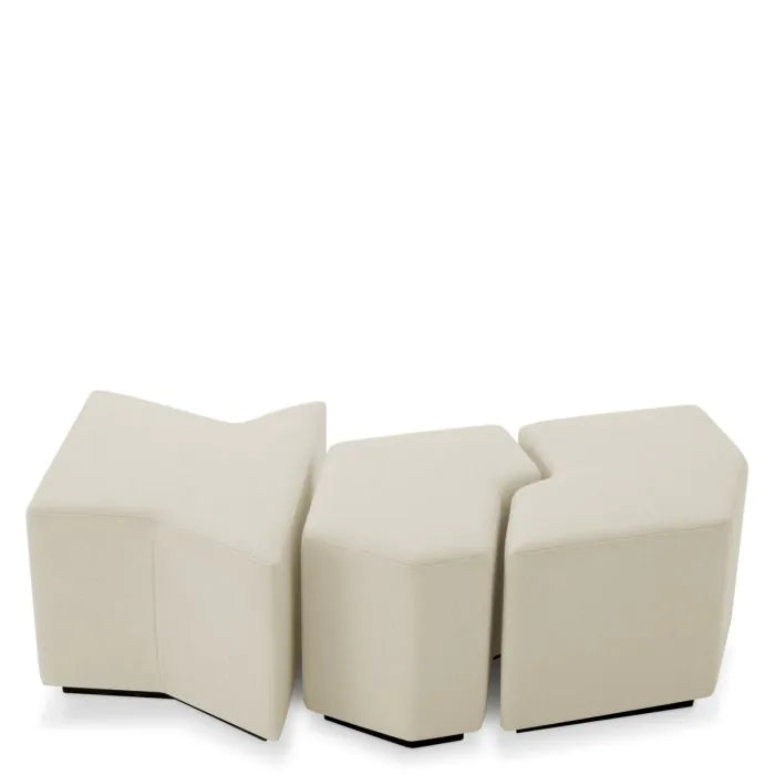 Stool Filbert rêve cream set of 3