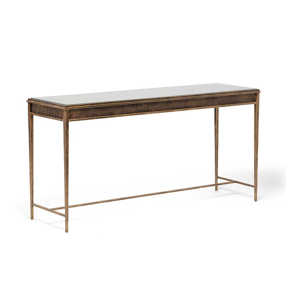 Console Tables Camille Console - Gilded Brass