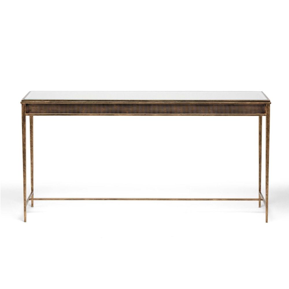 Console Tables Camille Console - Gilded Brass