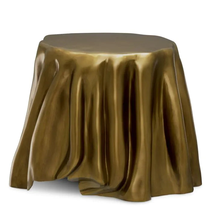 Side Table Chabot vintage brass finish