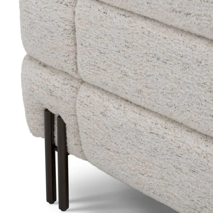 Chair York seashell off-white bronze finish