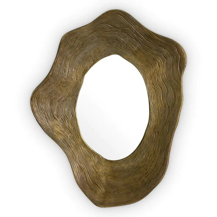 Mirror Pavona vintage brass finish