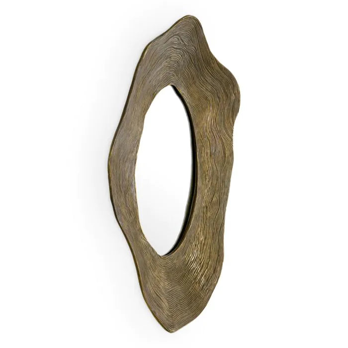 Mirror Pavona vintage brass finish