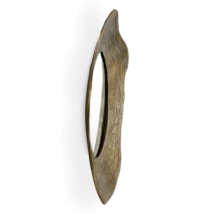 Mirror Pavona vintage brass finish