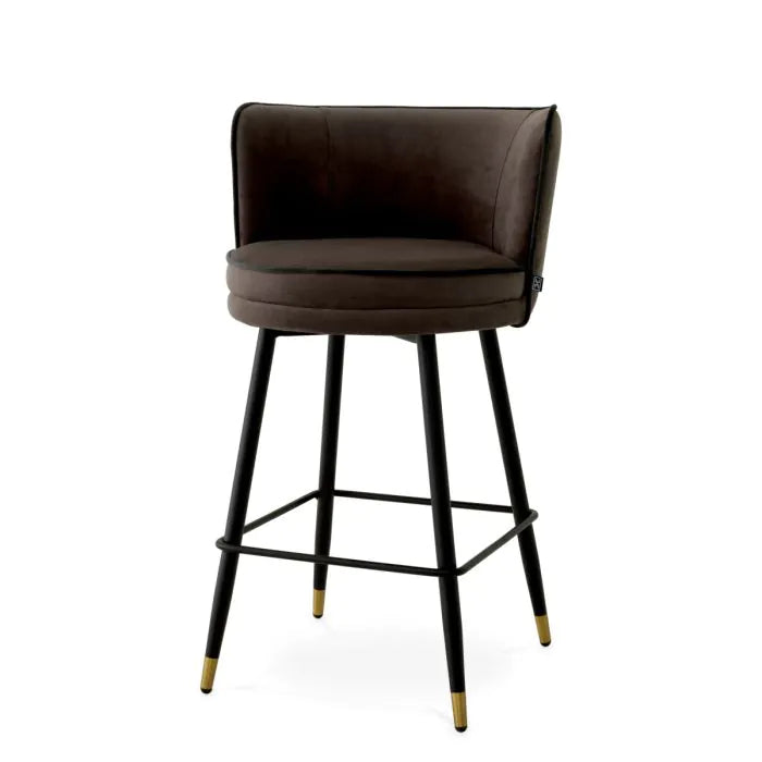 Counter Stool Grenada savona grey velvet