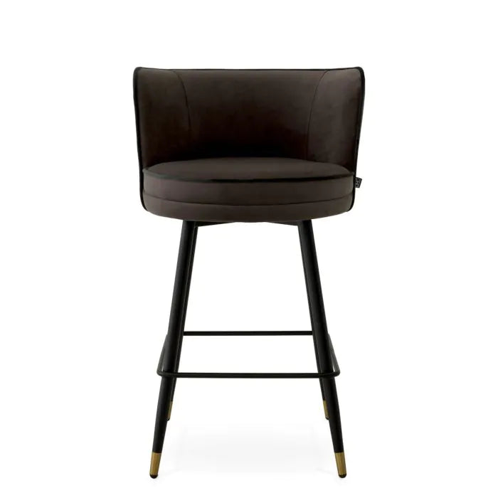 Counter Stool Grenada savona grey velvet