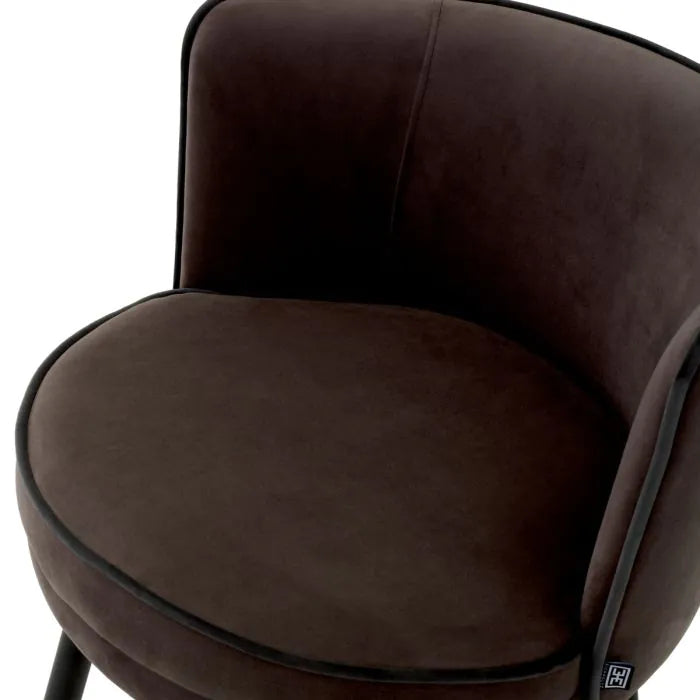 Counter Stool Grenada savona grey velvet
