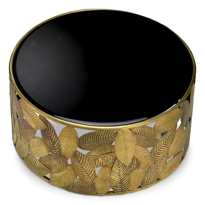 Coffee Table Botanico vintage brass finish