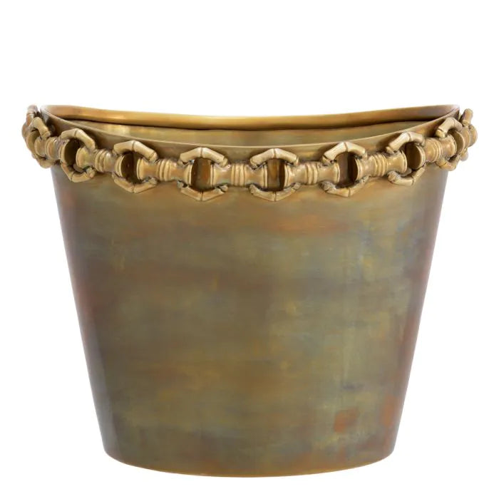 Wine Cooler Clementine vintage brass finish
