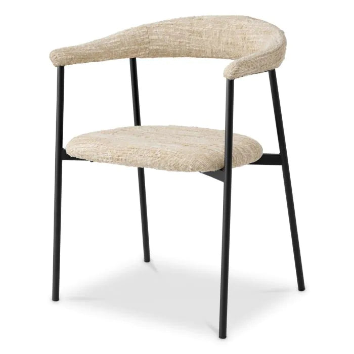 Dining Chair Julio bouclé sonata cream set of 2