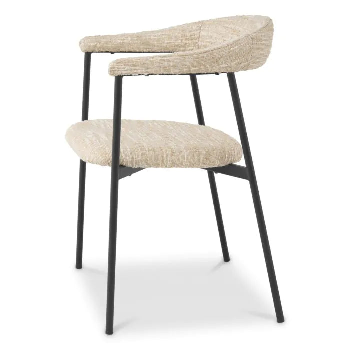 Dining Chair Julio bouclé sonata cream set of 2