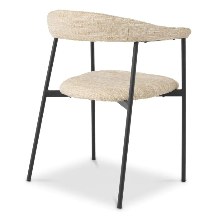 Dining Chair Julio bouclé sonata cream set of 2