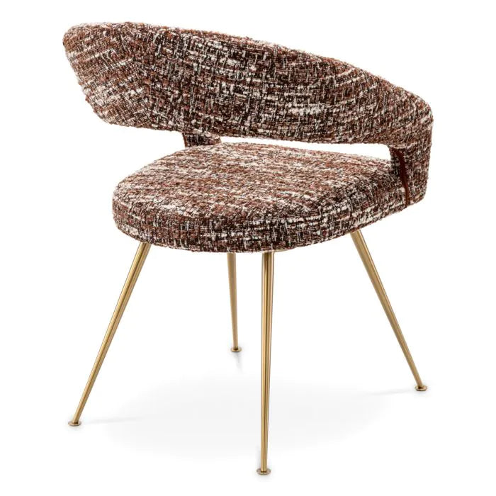 Dining Chair Bravo bouclé sonata red