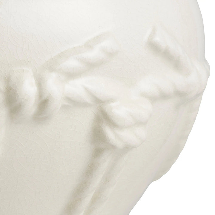Planter Giverny Crackled Off-White Ceramic - image 6