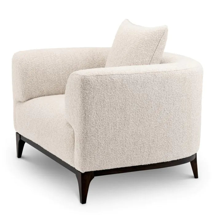 Chair Brannan bouclé chalk white