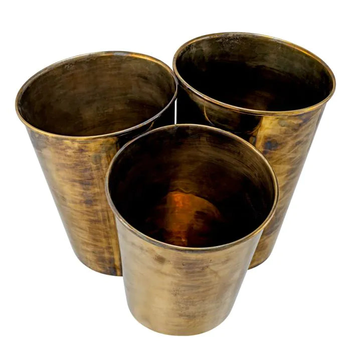Wine Cooler Christian vintage brass finish