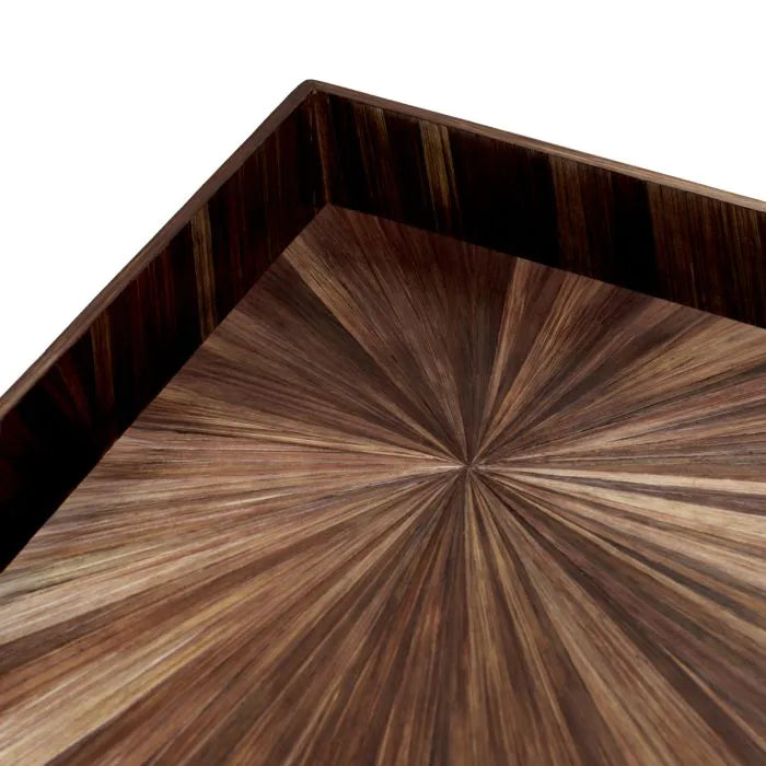 Desk Tray Harvard S straw marquetry brown