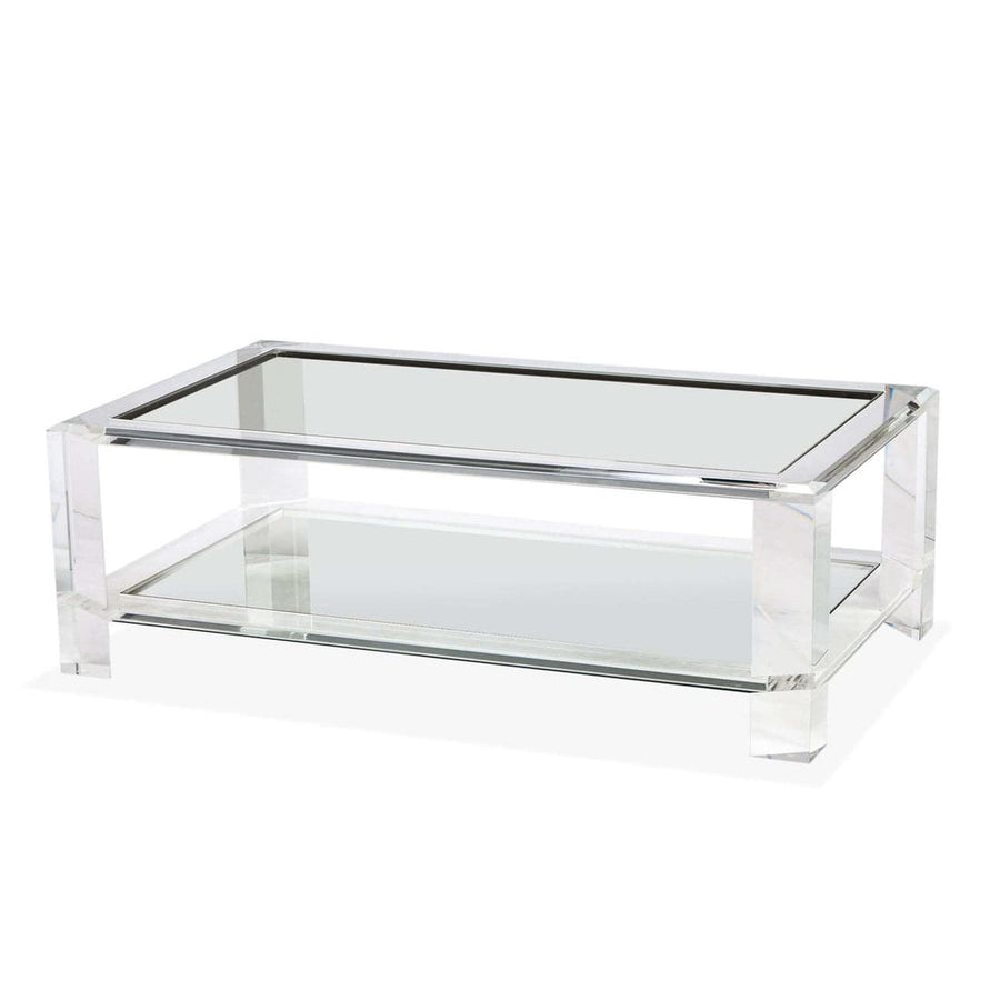 Coffee Tables Velvet Cocktail Table - Clear