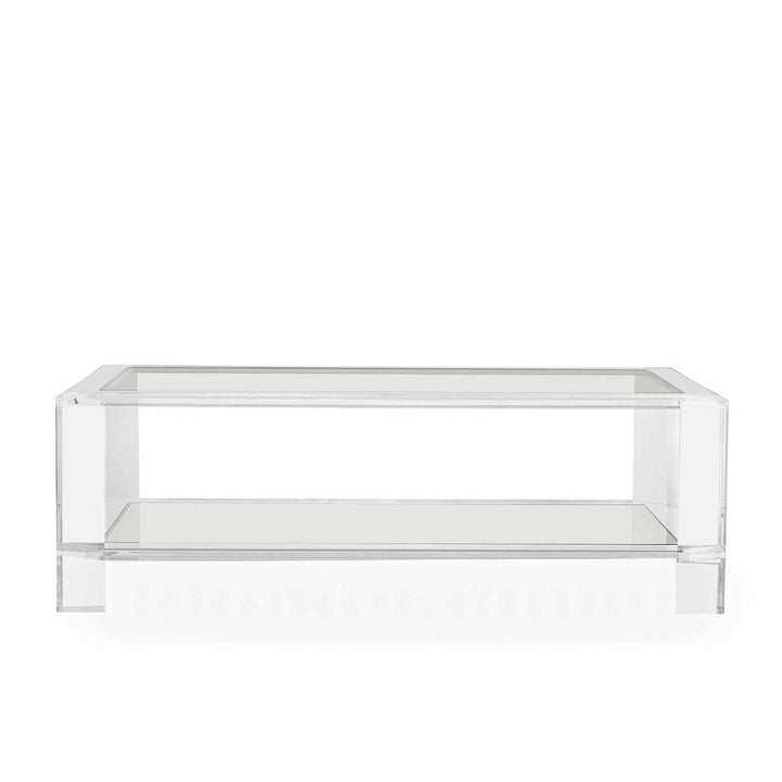 Coffee Tables Velvet Cocktail Table - Clear