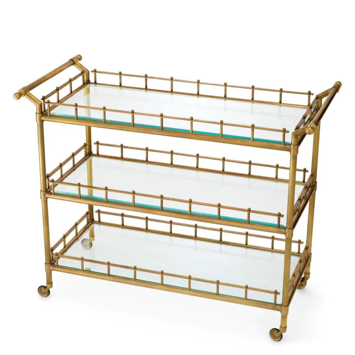 Trolley Scarlett L vintage brass finish