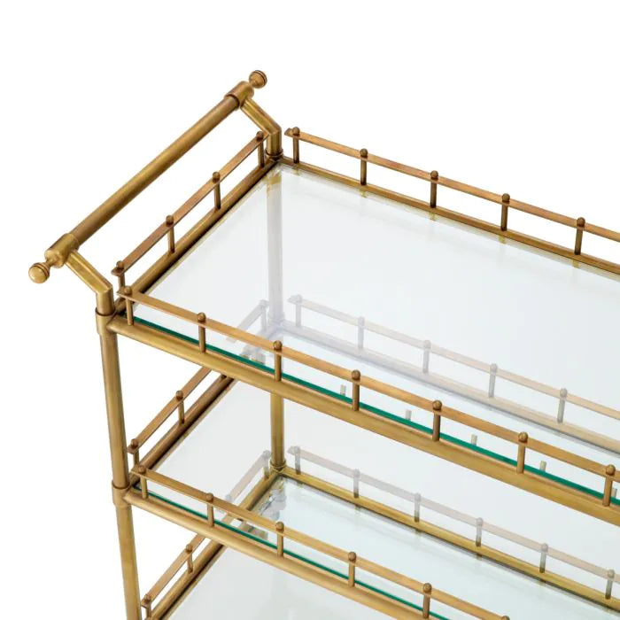 Trolley Scarlett L vintage brass finish