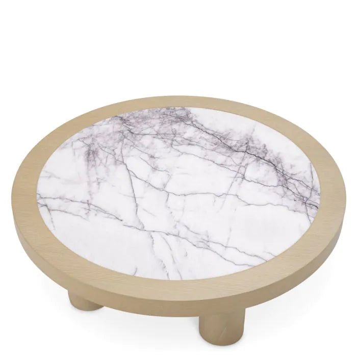 Coffee Table Presedio washed oak veneer biano lilac marble
