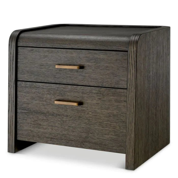 Nightstand Joane mocha oak oak veneer