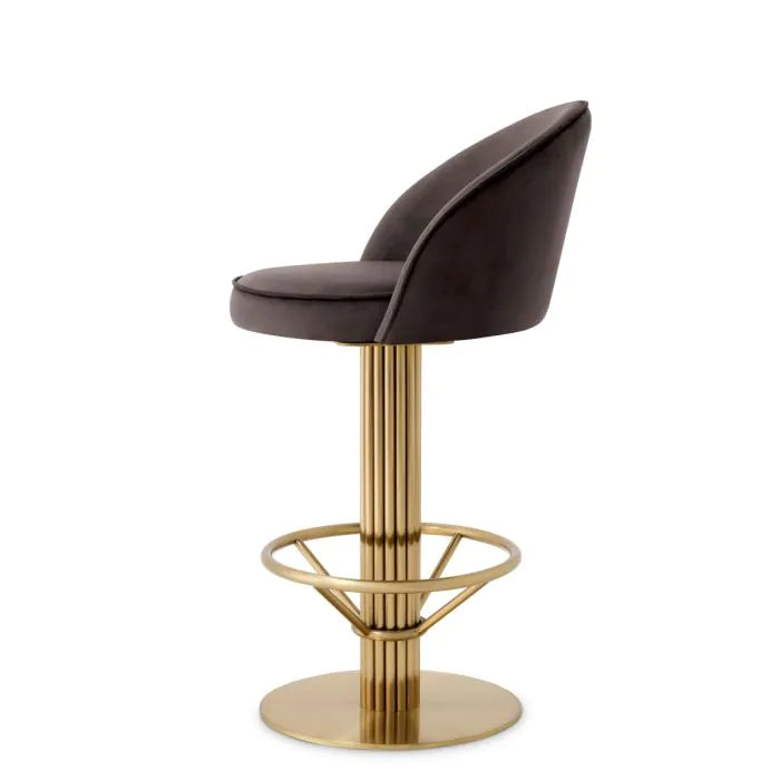 Counter Stool Dorland roche dark grey velvet