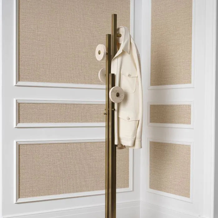 Coatrack Amadora vintage brass finish travertine