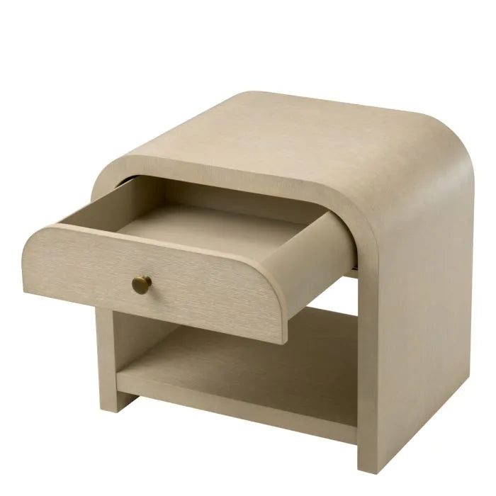 Nightstand Rhodes washed oak veneer