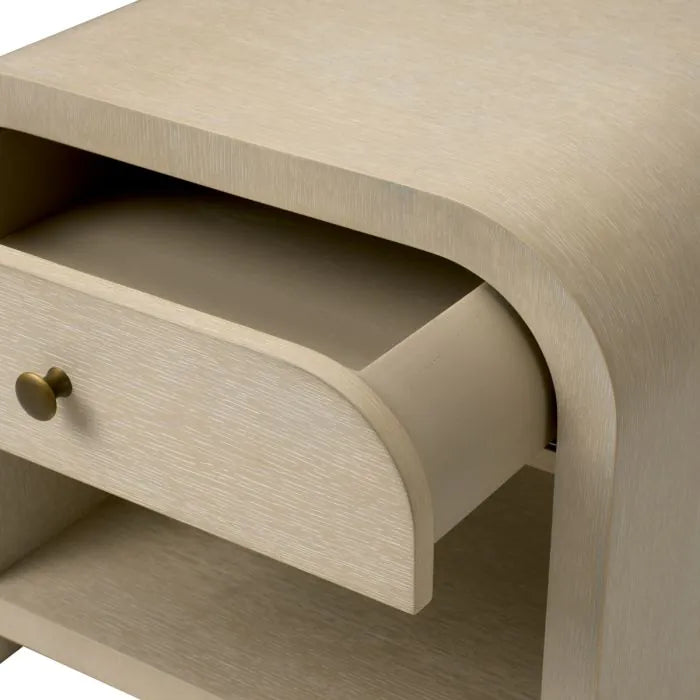 Nightstand Rhodes washed oak veneer