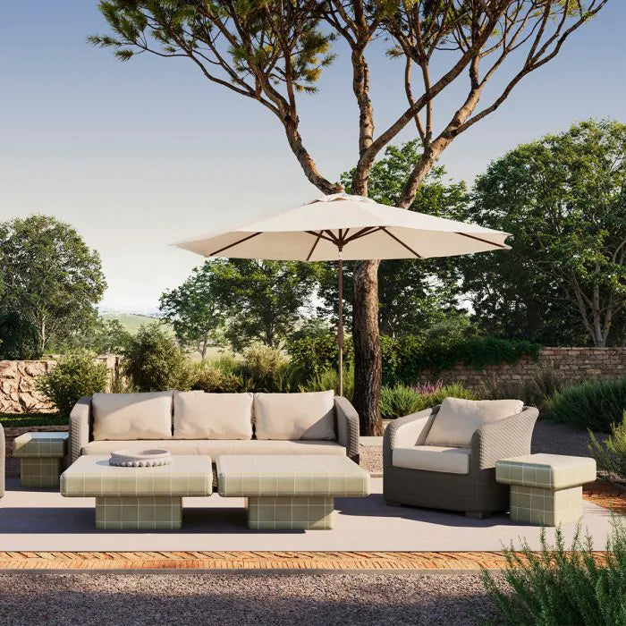 Outdoor Side Table Mateo light grey