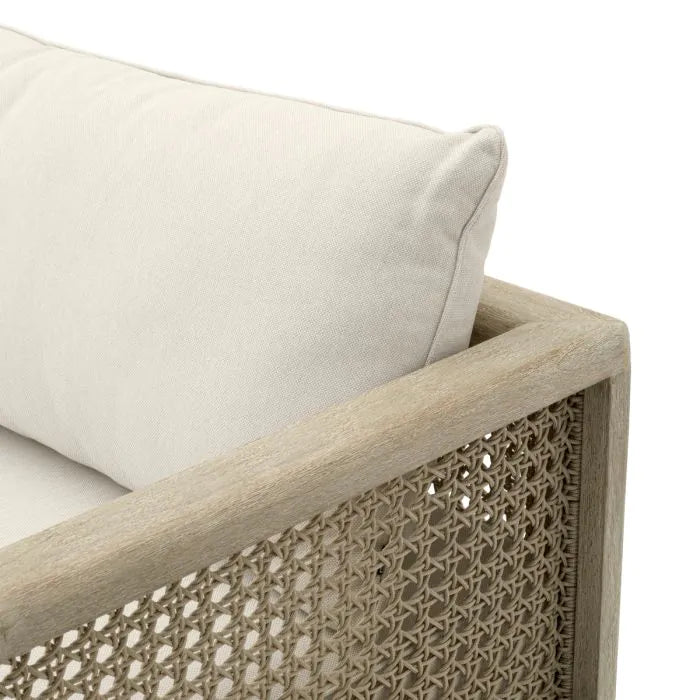 Outdoor Sofa Julian S aged teak viola sand