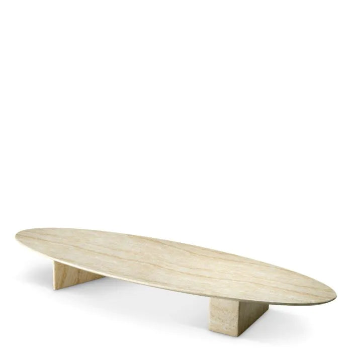 Outdoor Coffee Table Aurore faux travertine