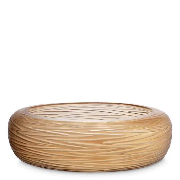 Bowl Alessio peach glass