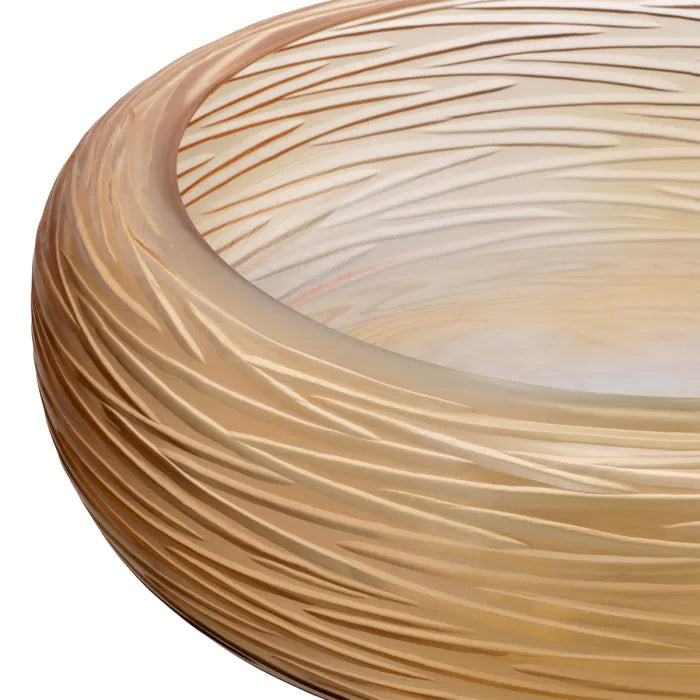 Bowl Alessio peach glass