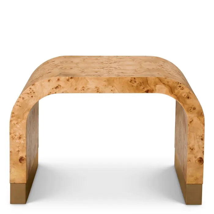 Side Table Quinton light brown mappa burl veneer