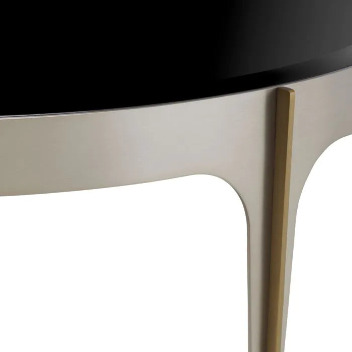 Coffee Table Artemisa S brushed steel finish