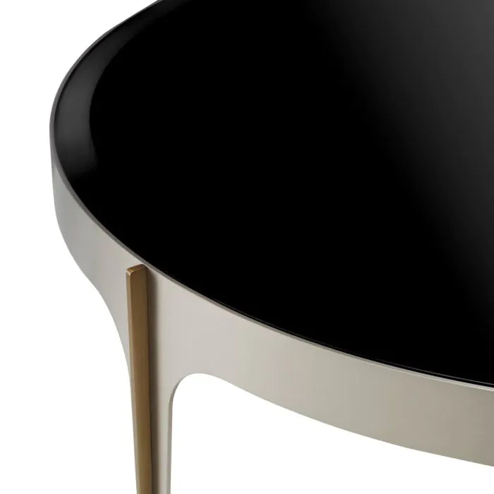Coffee Table Artemisa S brushed steel finish