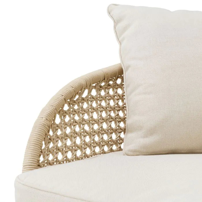 Outdoor Chair Trinity cream weave viola sand