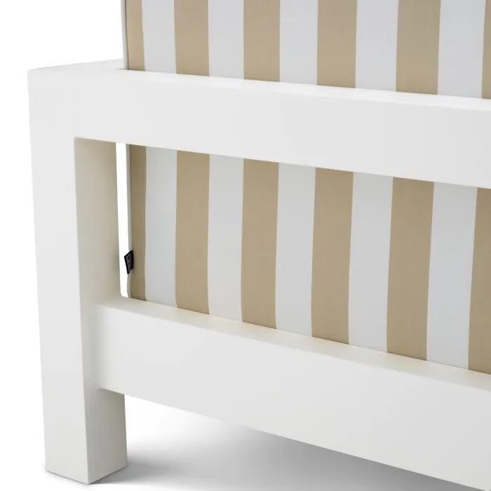 Outdoor Chair Cap-Antibes matte white florent beige
