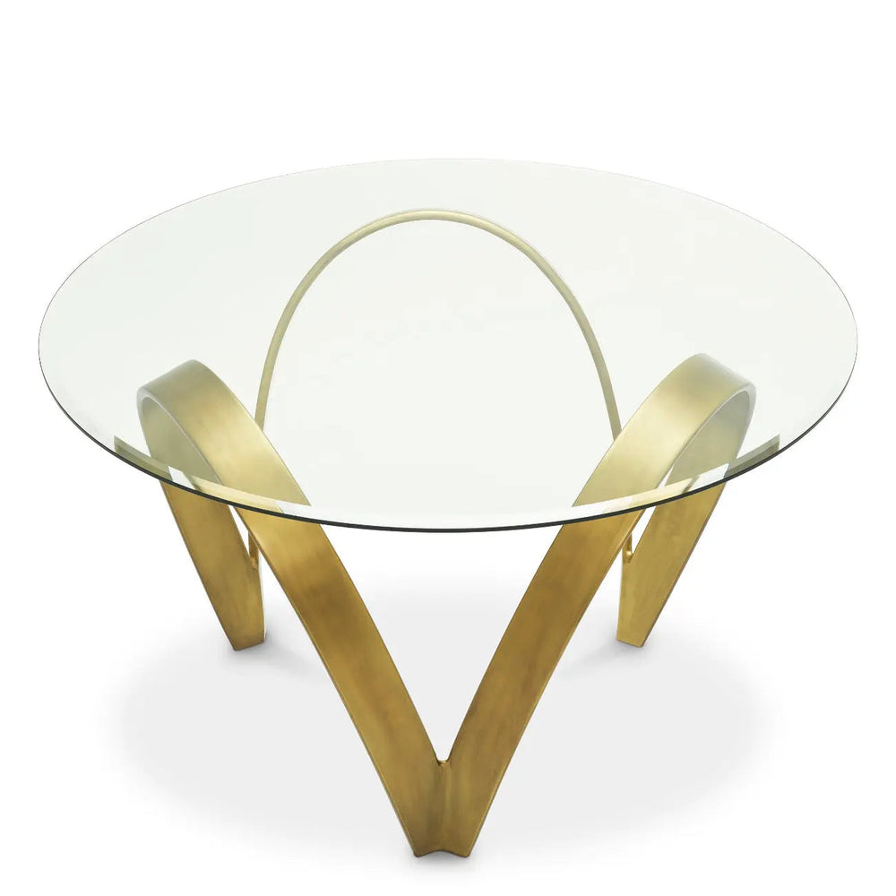 Dining Table Soquel Vintage Brass Finish - image 2