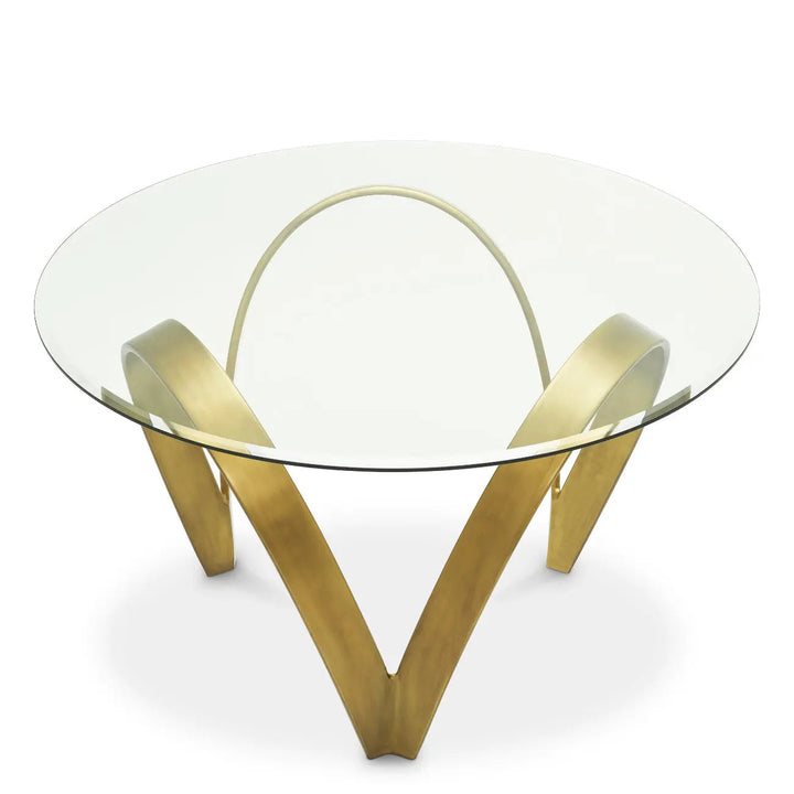 Dining Table Soquel Vintage Brass Finish - image 2
